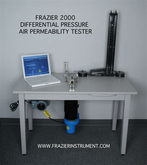 frazier permeability tester|frazier differential pressure measuring instrument.